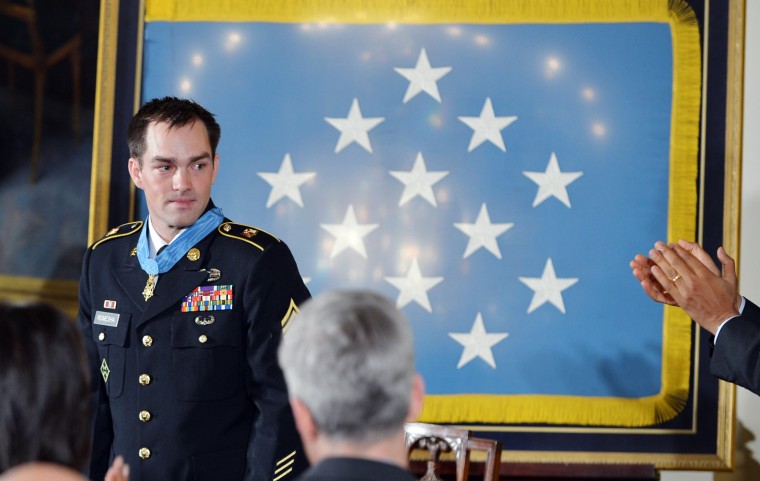 Image: Clinton Romesha receives the Medal of Honor